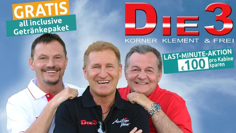 2 Tage Bratislava mit MS Prinzessin Sisi - Austropop Konzert von DIE3