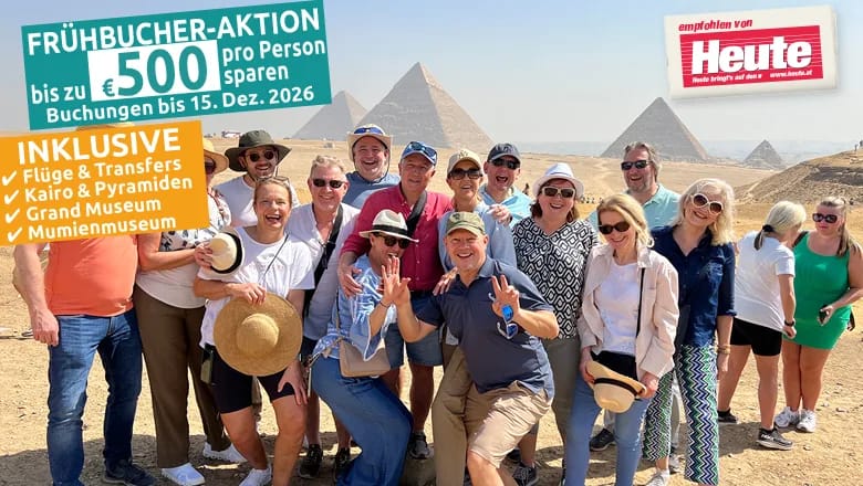 11 Tage Reise Kairo & Kurz-Nilkreuzfahrt & Baden am Roten Meer - 5★ Deluxe MS Solaris II