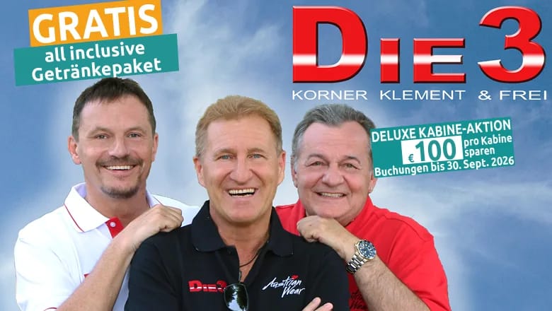 2 Tage Bratislava mit MS Prinzessin Sisi - Austropop Konzert von DIE3